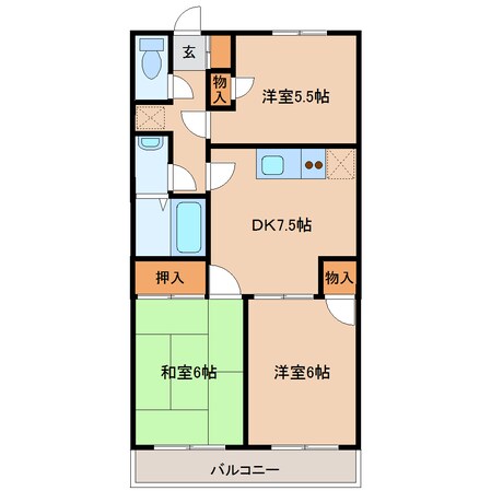 小山駅 徒歩10分 1階の物件間取画像